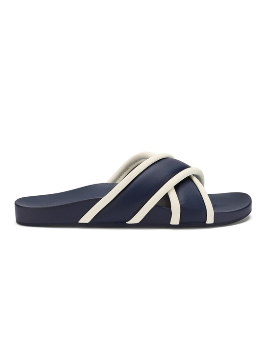 OluKai Shoes - OluKai Ani Crisscross Straps Womens Sandals Slides Size 10 White Sand/White Sand